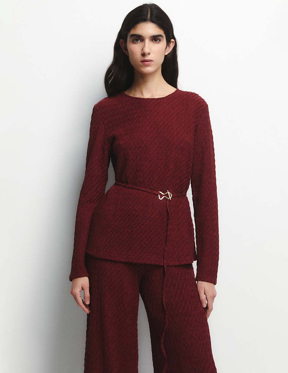 Blusa Sfera manga larga para mujer