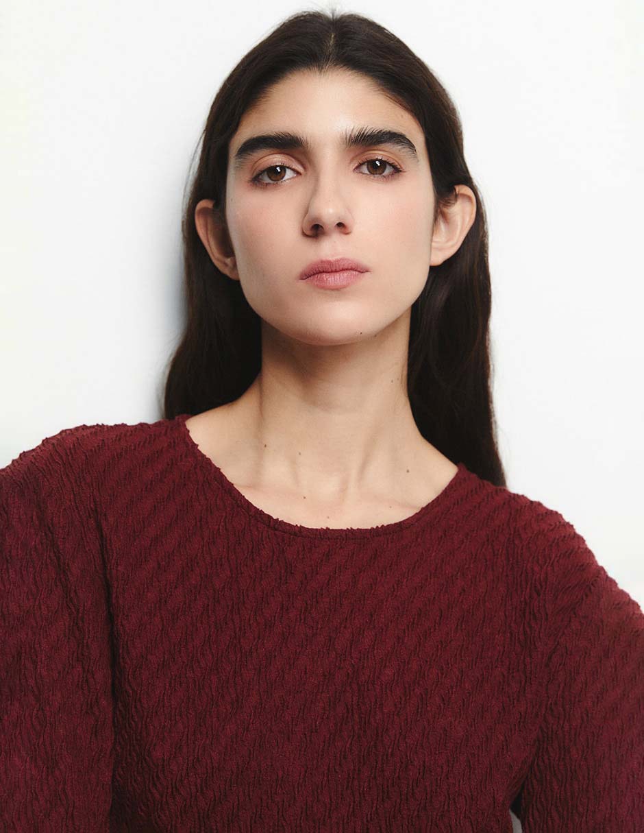 Blusa Sfera manga larga para mujer