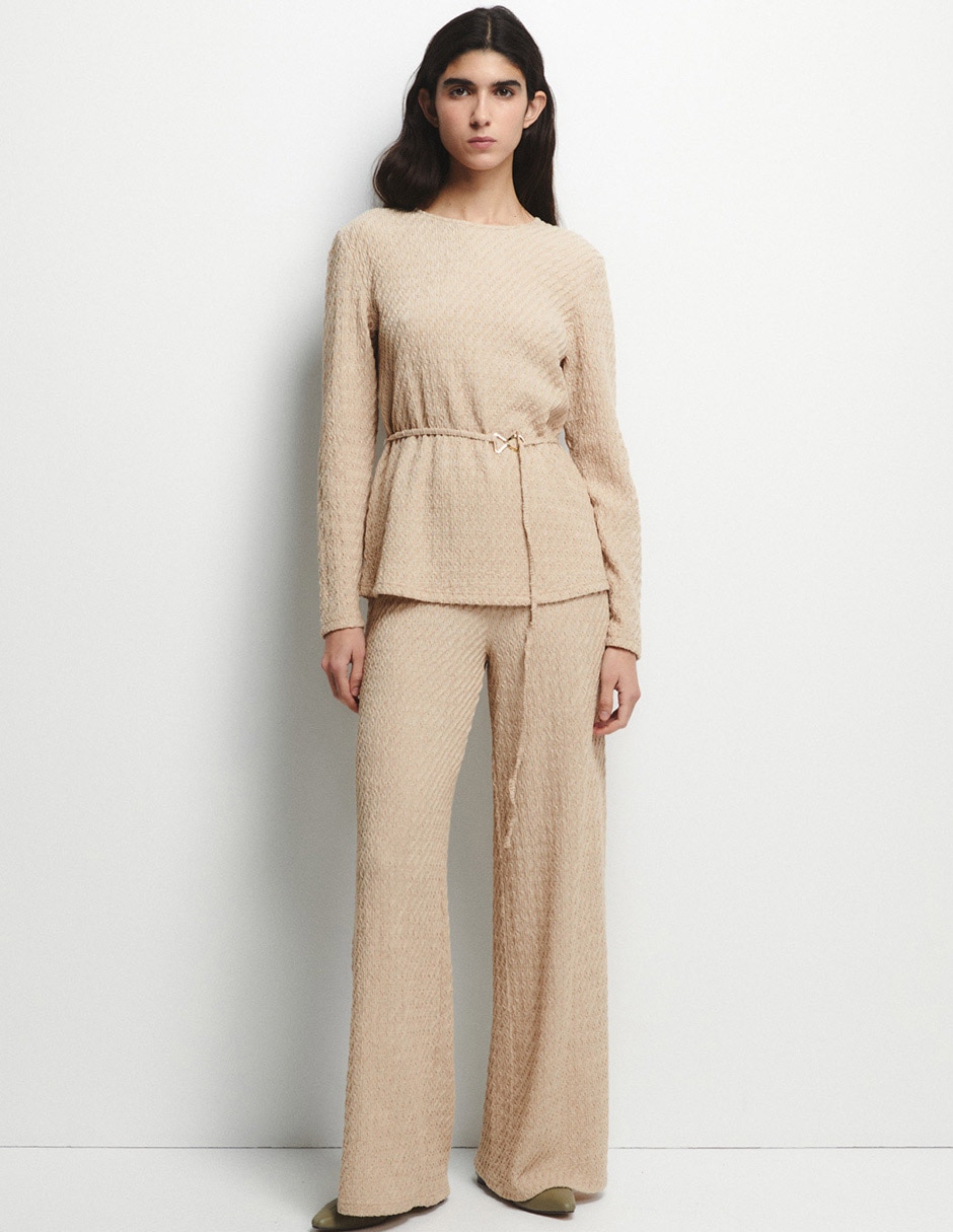 Pantalón relaxed recto para mujer Pantalón relaxed recto para mujer