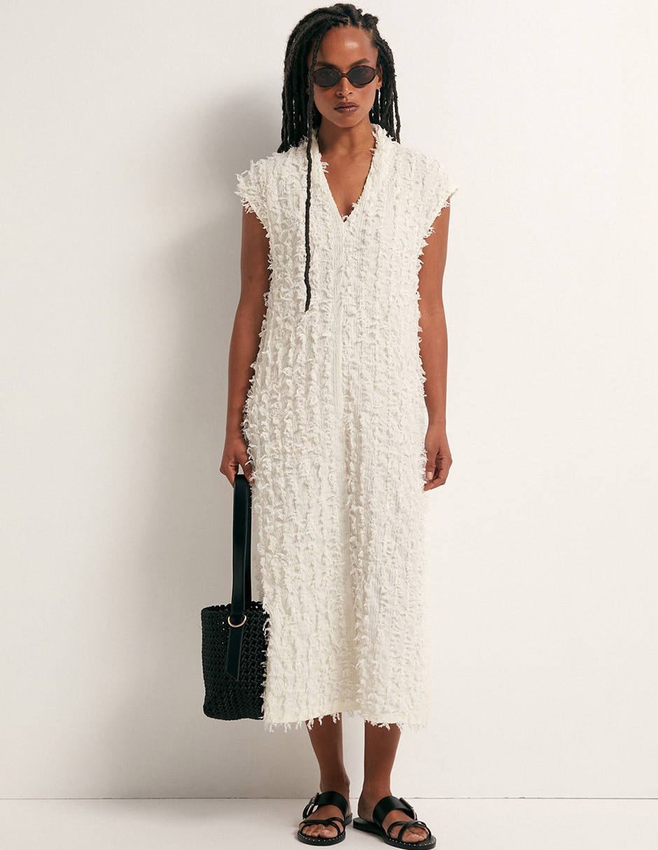 Vestido midi casual Sfera para mujer