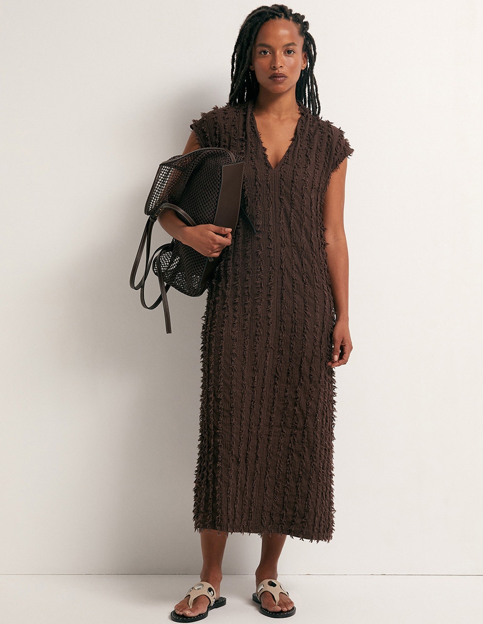 Vestido midi casual para mujer