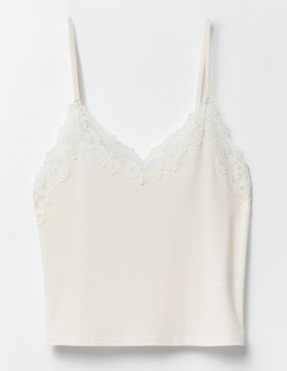 Camiseta cuello con escote profundo de algodón 5